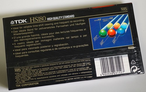 1995 TDK HS (120/180/195 min) – High Quality Standard, 2h/3h VHS tape, sealed - Afbeelding 8 van 12