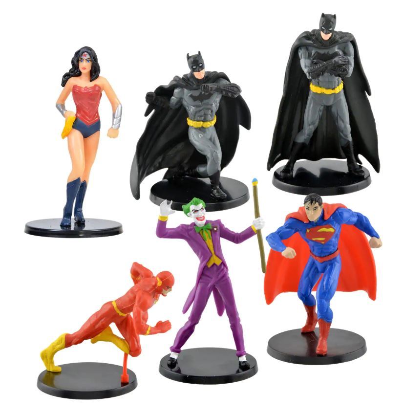DC Comics Figurine, Justice League, 6 Figure Complete Collectible