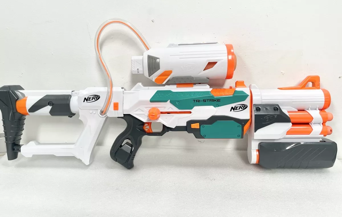 NERF Modulus Tri-Strike Blaster Complete Blaster Rocket Launcher Under Barrel