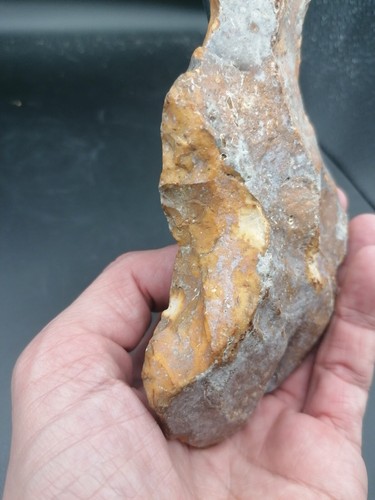 France Lower Paleolithic 444g Handaxe Biface Marks of fire Heidelbergensis - Picture 8 of 16