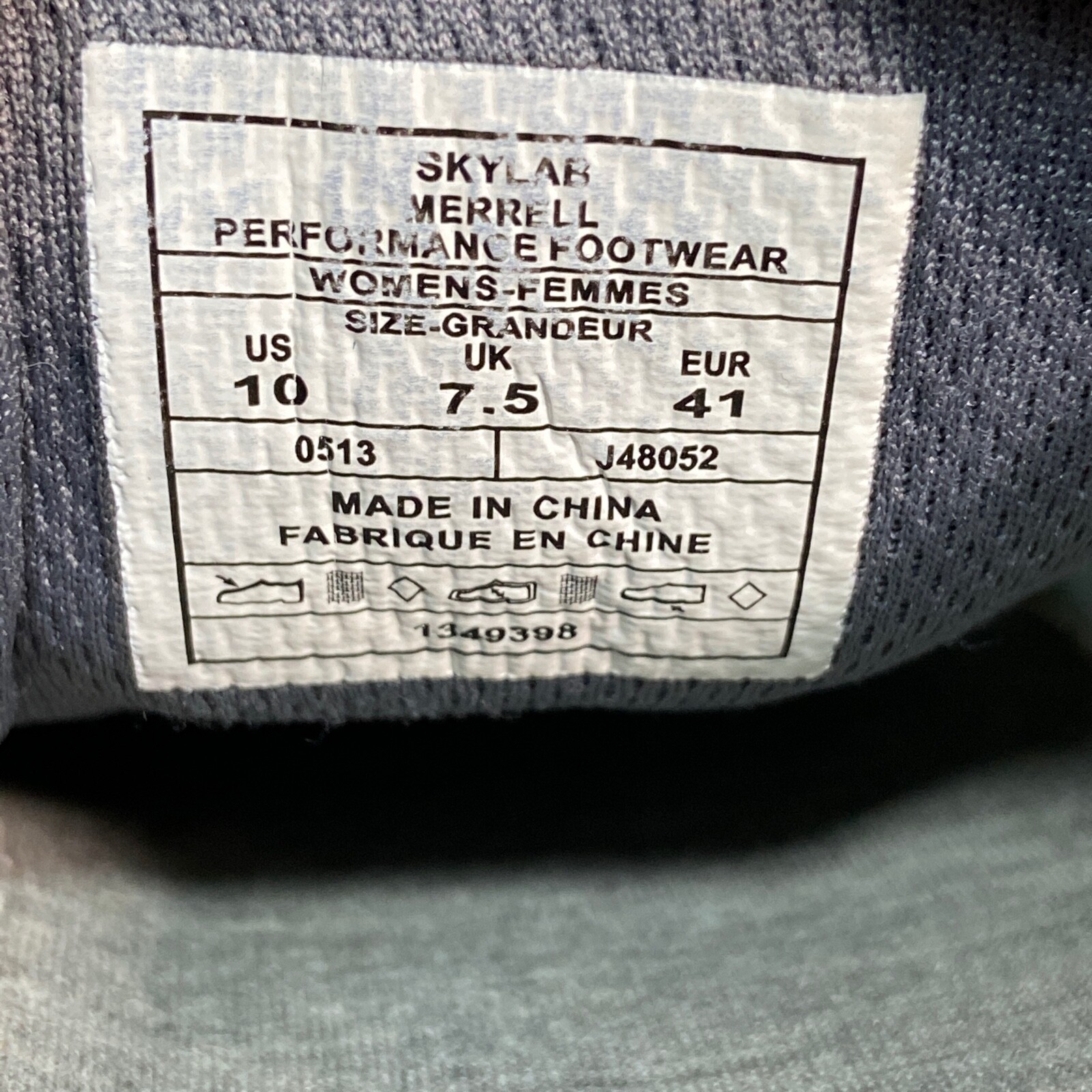 Scarpe da donna blu Merrell taglia 10 Skylab traspiranti rete traspirante