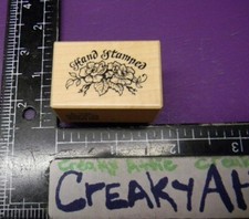 PSX HAND STAMPED ROSES BOUQUET RUBBER STAMP RETIRED B-1136 CREAKYATTIC