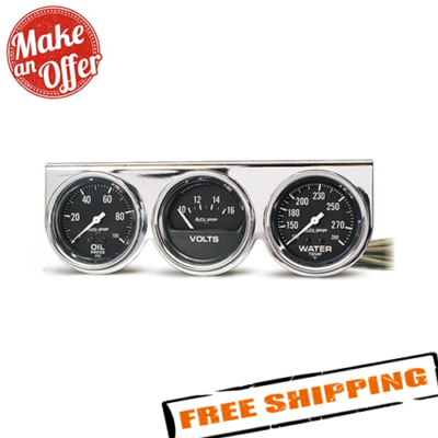 AUTO METER 2398 Autogage - Kompakte Anzeige Für Öl, Volt Und Wasser