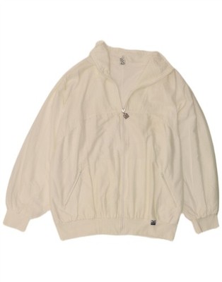 Trigema Mens Tracksuit Top Jacket XL White Nylon AR02