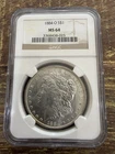 1884-O Morgan Silver Dollar NGC MS64 Beautiful Amber Toned Reverse - New Orleans