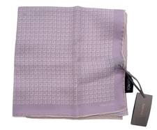 New 180 TOM FORD Pink w Tonal Geometric Silk Pocket Square Italy 16"