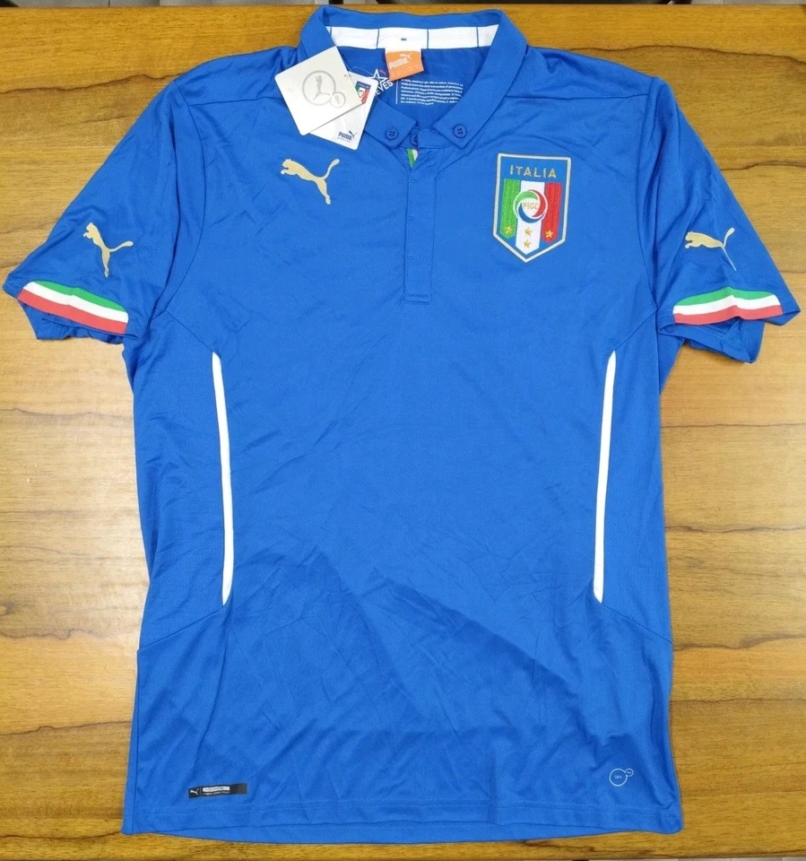 Italia National Team FIGC 2014 Home Shirt Official Puma XL Maglia FIFA Calcio - Immagine 2 di 4