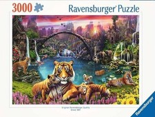 Ravensburger 3000 Piece Puzzle Tigers in Paradise