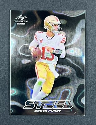 BROCK PURDY 2023 Leaf Trinity STEEL Lava #S-15 49ers