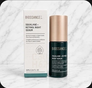 Biosance Squalane + Nuit du rétinol SERUM 1.01 oz NIB!