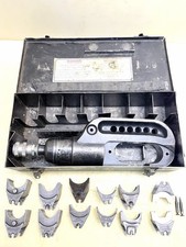 Burndy Y46 Hypress Hydraulic Crimper Tool 10,000PSI w/ 6 Dies & Adaptors Tested