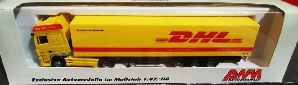 AWM 73030 Camion autoarticolato 5 assi DAF "DHL" - scala H0 - Immagine 3 di 4