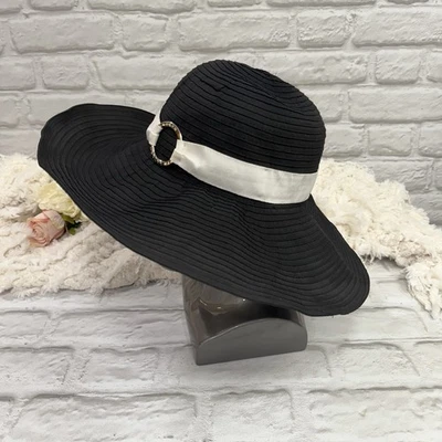 Lauren Ralph Lauren Black Velvet Equestrian Hat Leather band w/ Silver D-Ring‎ M Velvet Equestrian - Etsy - Page 2 main image 3