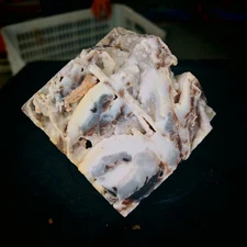 3.19LB Polishing and repairing of natural sphalerite crystal blocks 1450g