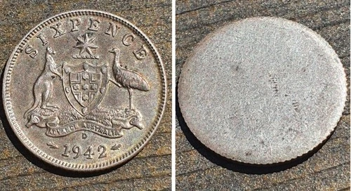 1942 Australia Sixpence — photo from the most recent tracked eBay sale