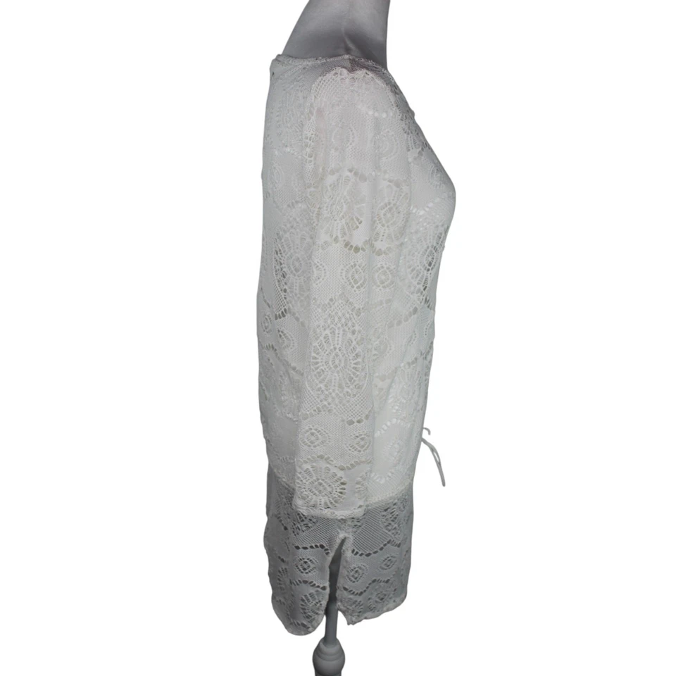 Ralph Lauren 蓝色标签泳罩沙滩泳池蕾丝抽绳腰部小号 — 第 2/4 张图片