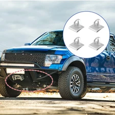 4 Pcs W715288-S439 Front Skid Plate Clips for Ford F150 2011-2020 Silver