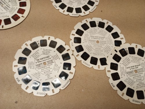 Vintage GAF View-Master & 27 Rollen mit Feuerstein, Disney, Huckleberry Hound - Bild 8 von 12