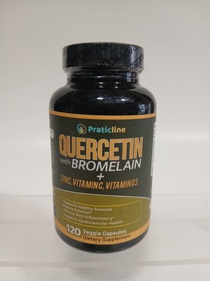 Quercetin with Bromelain +Zinc Vitamin C Vitamin D3 Cardiovascular Health 120Cap