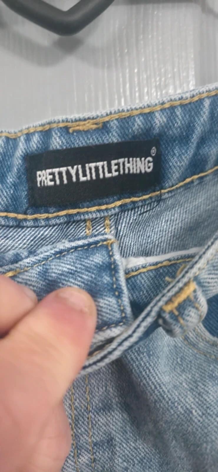 PrettyLittleThing Distressed Denim Shorts Size 6 image 3