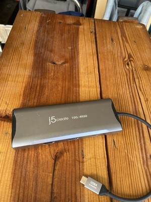 j5create JCD392 USB-C Docking Station HDMI RJ-45 USB 3.0 Aluminum Gray