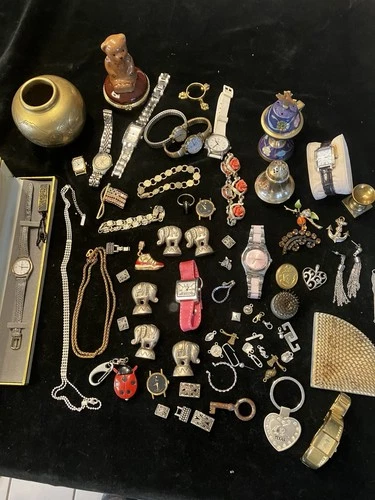 Vintage Costume Jewelry And Watches Lots  Signed Unsigned *All Wear*