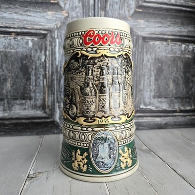 Coors Brewing Vintage 1990 Edition Collectible Beer Mug Stein Made In Brazil