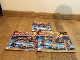 LEGO LEGENDS OF CHIMA: Flying Phoenix Fire Temple (70146) - Mostly Complete