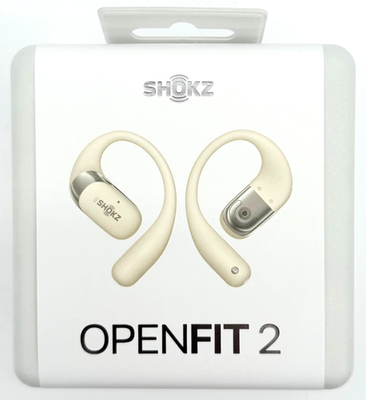 New Shokz OpenFit 2 True Wireless Open-Ear Earphones Beige