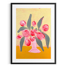 ACEO Original Abstract Botanical 2.5x3.5 Floral Acrylic Painting Signed Art — photo 1