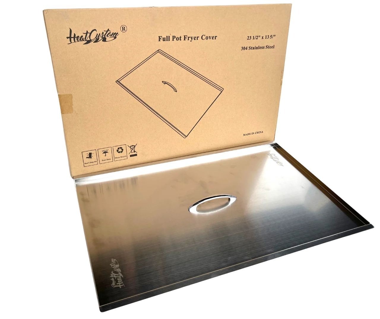 HeatCustom Full Pot Fryer Cover 23 5/8" L x 13 3/4 " W x 1/2" D