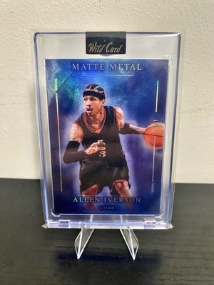 Allen Iverson 1/1 - True One Of One Wild Card Matte Metal - Beautiful Colors NM