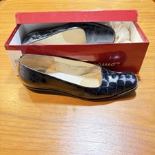 Salvatore Ferragamo Manna 2cm Open Toe Black Heel Size 7B