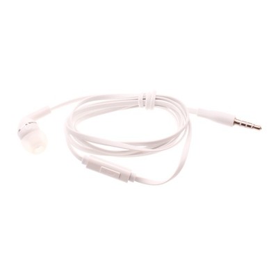 Mono Headset Earphone w Mic Wired Earbud 3.5mm Single Headphone for Cell Phones