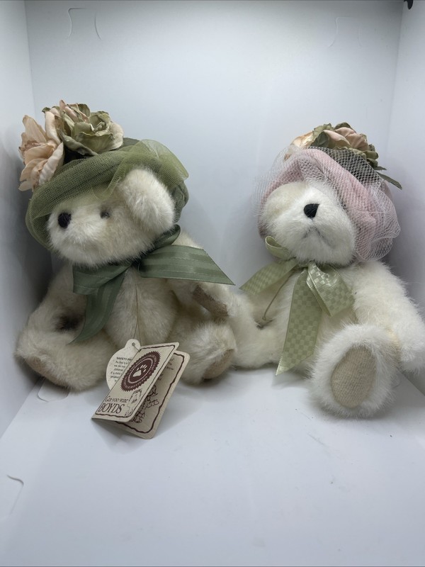 Boyds Bears Best Dressed Chantelle And Mimi Chapeau - 1 Plush W/Tags - 2 In Set