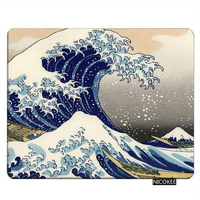 Ocean Rectangle Gaming Mousepad Japanese The Great Wave Off Kanagawa Pattern ...