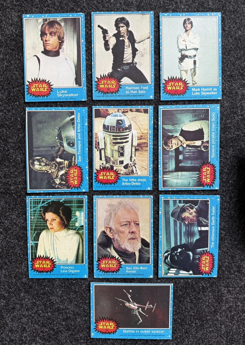 25+ Star Wars Topps Star Wars-Series 1 (Blue) Trading Card Sets