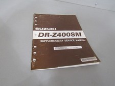 2005 SUZUKI DR-Z400SM OEM GENUINE SERVICE MANUAL SUPPLEMENT 99501-43110-03E