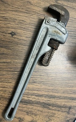 Ridgid 14 Aluminum Pipe Wrench 814 Ridge Tool Company Lifetime Warranty Plumbing