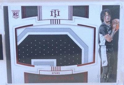 2024 Panini National Treasures Stephon Castle RC Patch Red /24 Prime Patch! WCF