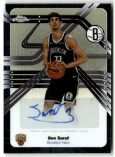 Ben Saraf Chrome NBA 2025 Auto
