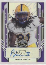 2021 Leaf Metal Draft Portrait Purple Rainbow 19/25 Patrick Jones II Auto 4z8