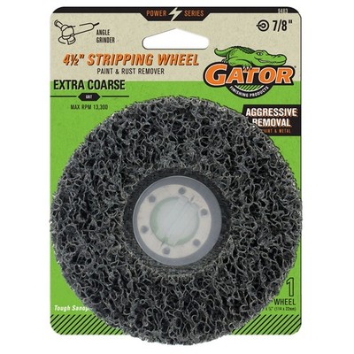 4-1/2'' x 7/8'' Type 27 Stripping Wheel, Silicone Carbide, Extra Coarse Grit