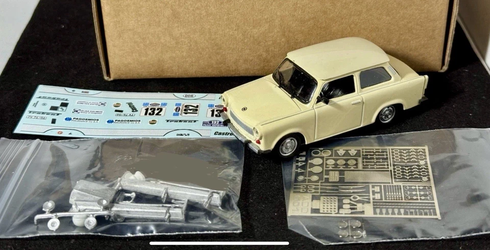 TRABANT P601 #132 H.GALLE-W.KIEBLIMG ACROPOLIS RALLY 1980 TRANSKIT 1:43 - Immagine 3 di 3