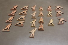 VTG Ajax Plastic Baseball Toy Lot of 22 Figures pink/skin tone