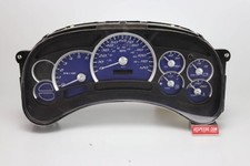 Us Speedo Blue Silveradosierra Gauge Face For Clusters 03-05 1500 Gas