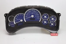 US Speedo Blue Silverado/Sierra Gauge Face for Clusters 03-05 1500 Gas