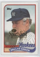 1989 Topps Team Checklist 2001 SCD SportsFest 1/1 Dallas Green #104 b2g
