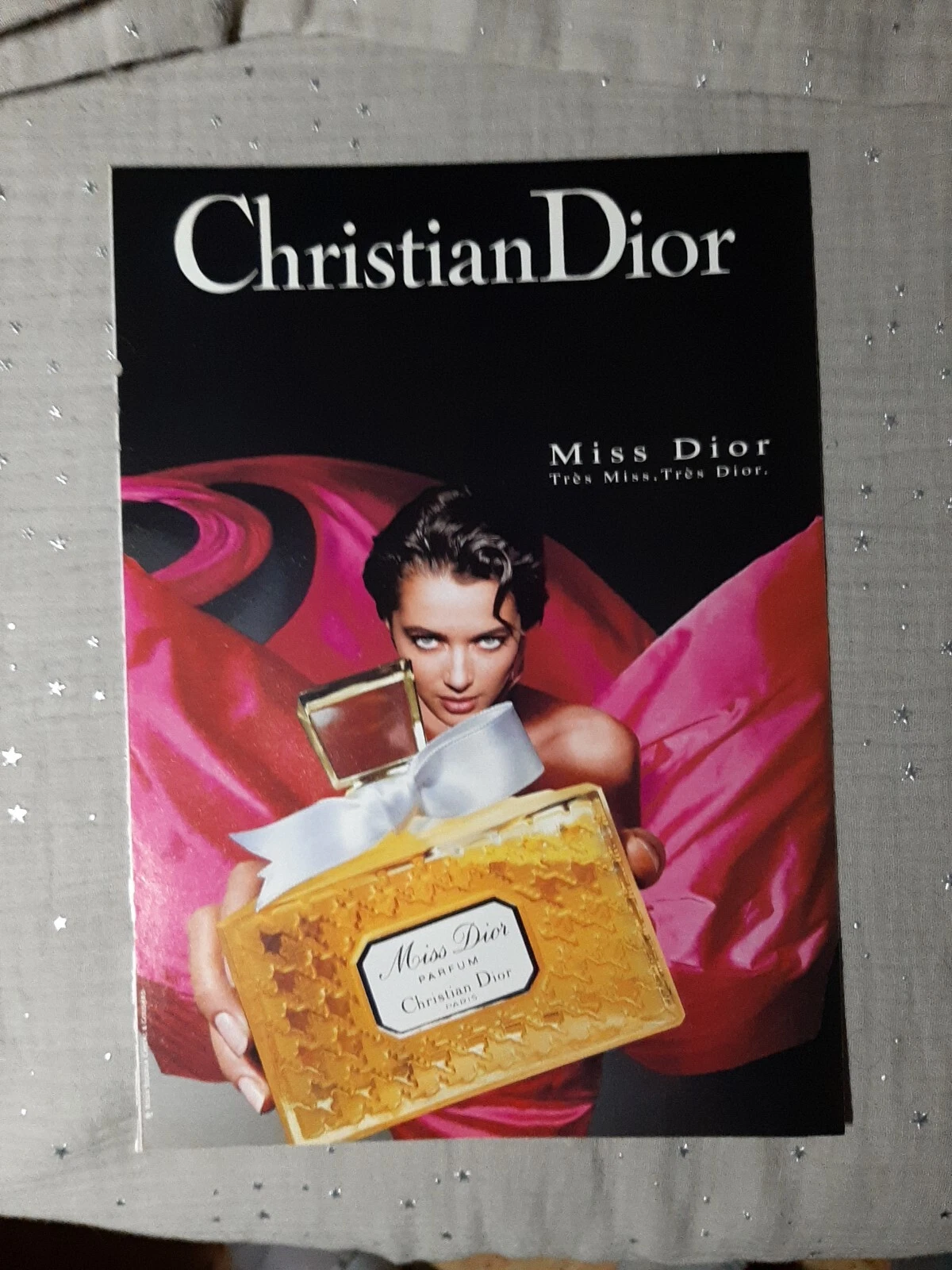 Publicité papier Parfum. Perfume Ad C. Dior Miss Dior de 1993