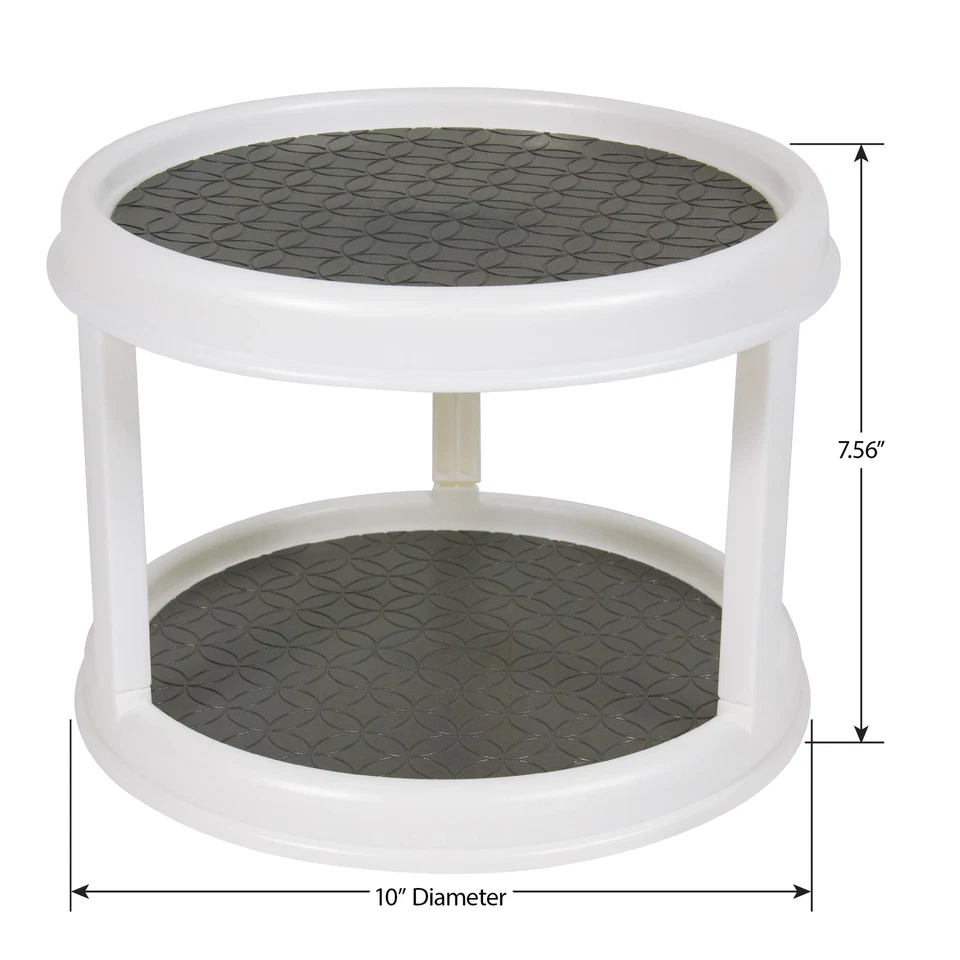 Tocadiscos organizador de plástico para especias de 2 niveles Foto 4 de 4